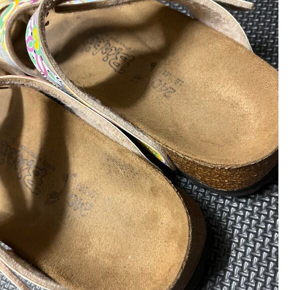Birki’s by Birkenstock Fuji To Loop Sandals Floral Womens Size 6 Shoes - Picture 6 of 7